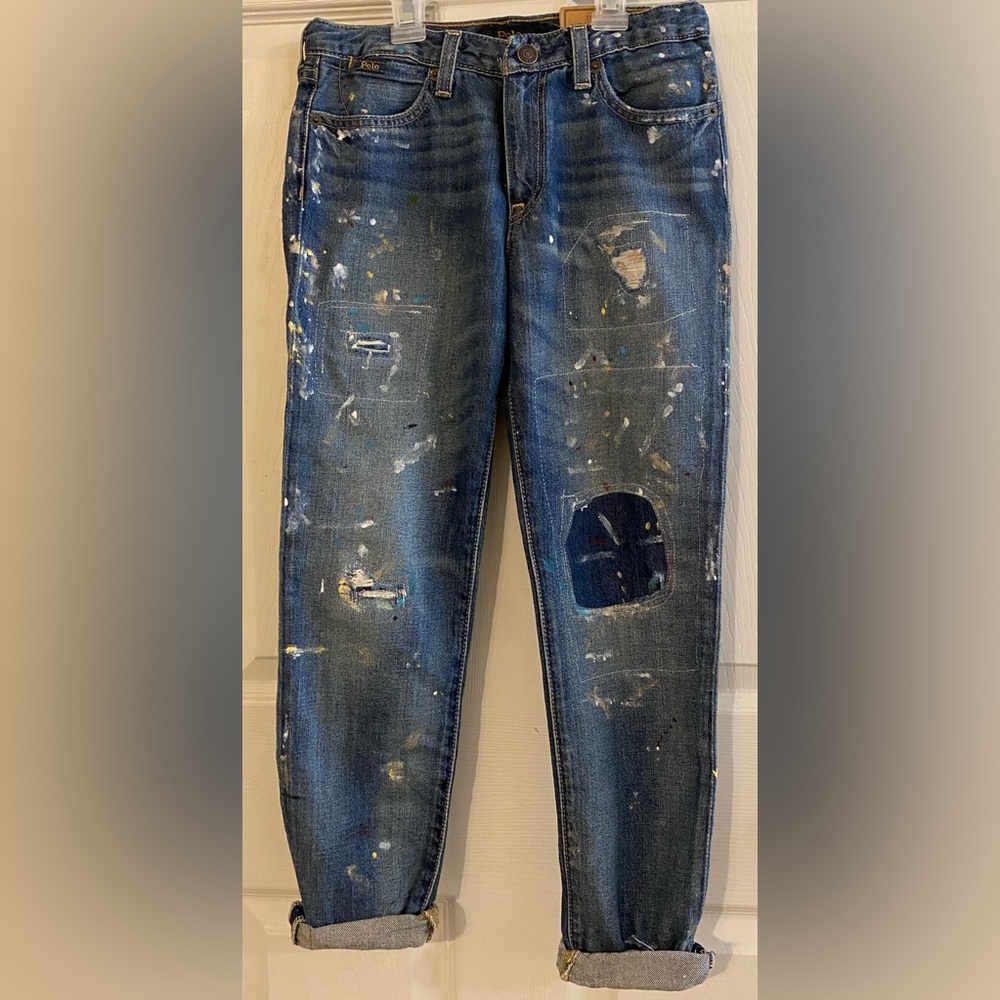 New- Polo Ralph Lauren The Astor Slim Boyfriend  Jeans  
Size 10 Girls